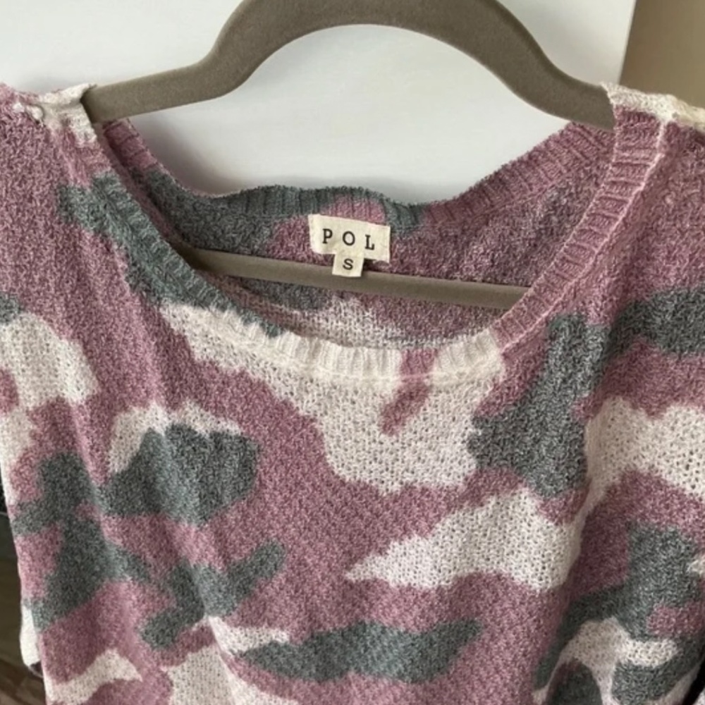 New POL Camo Lightweight Sweater